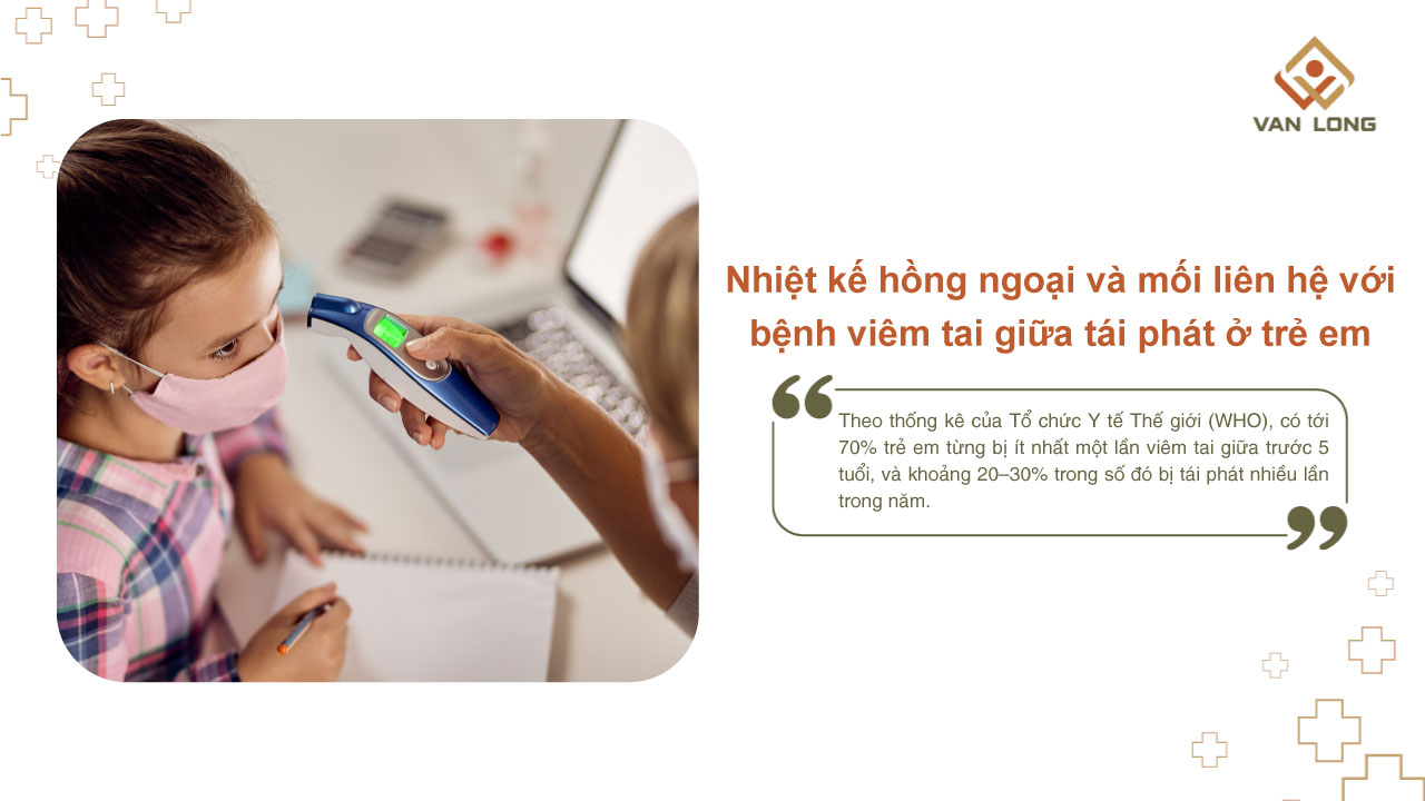 Nhiệt kế hồng ngoại và mối liên hệ với bệnh viêm tai giữa tái phát ở trẻ em