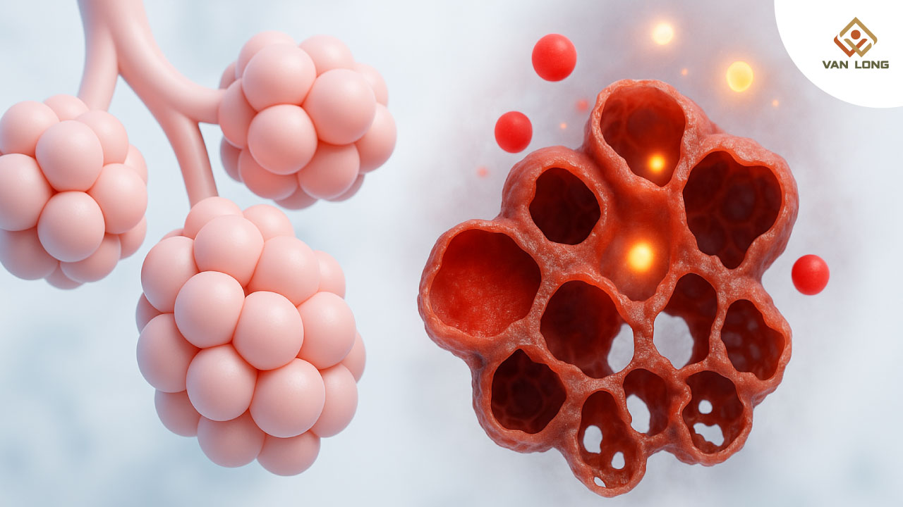  Cơ chế thiếu oxy trong COPD – Nút thắt của hệ hô hấp