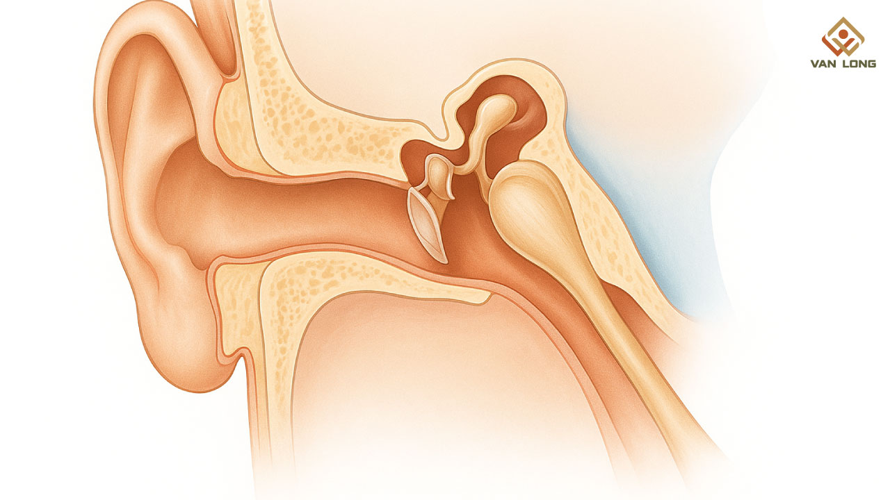 Cấu trúc đặc biệt của ống Eustachian ở trẻ nhỏ