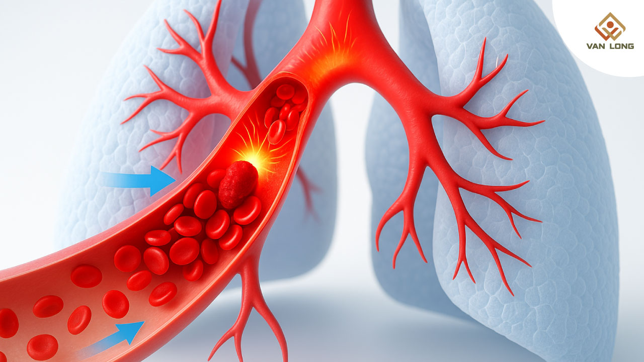 Cơ chế gây giảm oxy máu trong tắc mạch phổi