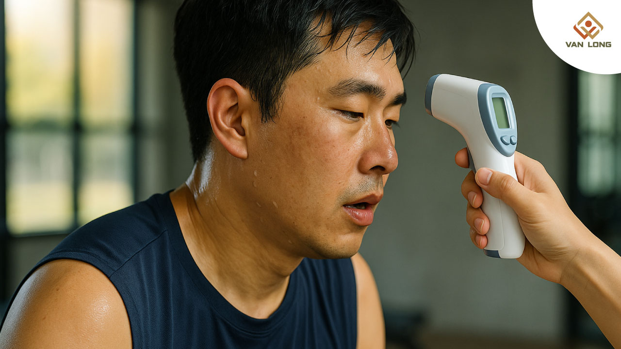  Đo nhiệt độ ngay sau khi vừa vận động hoặc ra ngoài nắng