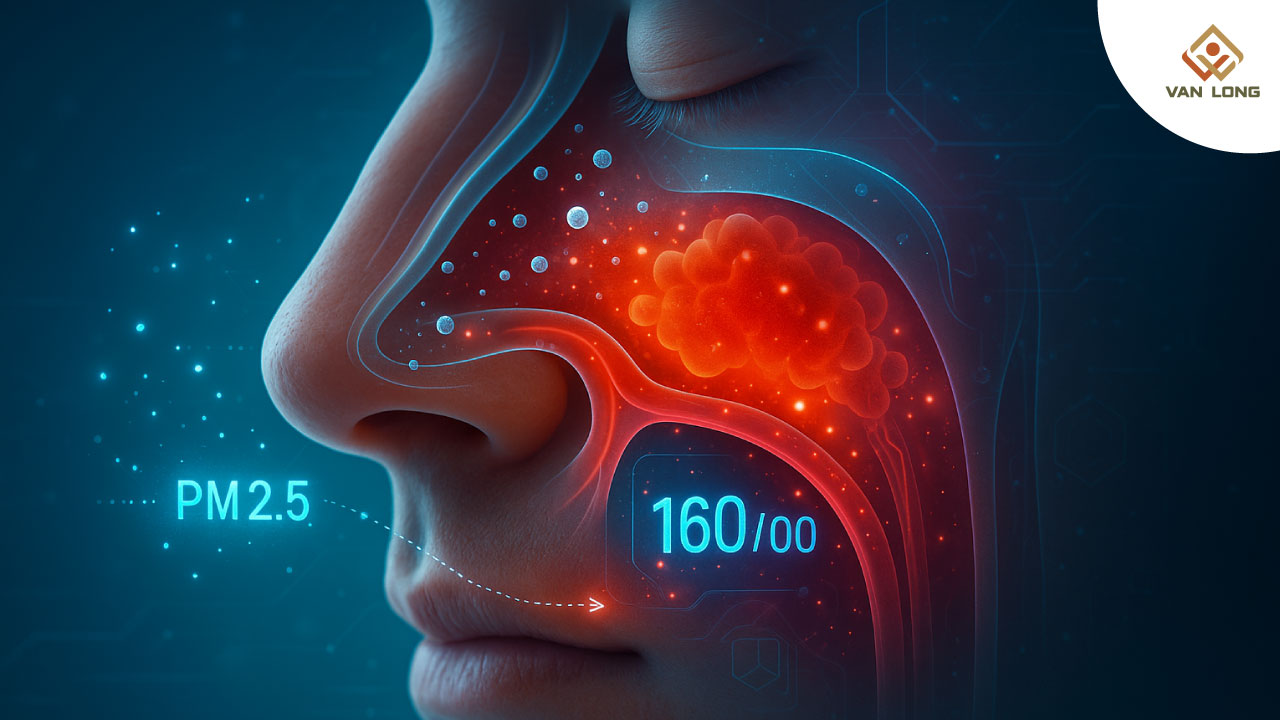 Ô nhiễm không khí và cơ chế gây viêm mũi mạn tính ở trẻ