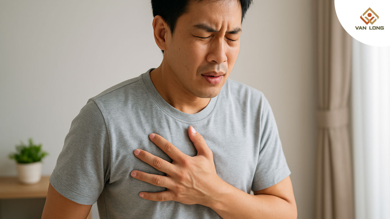 Đau ngực – Thiếu máu cơ tim do thành tim dày và nhu cầu oxy tăng