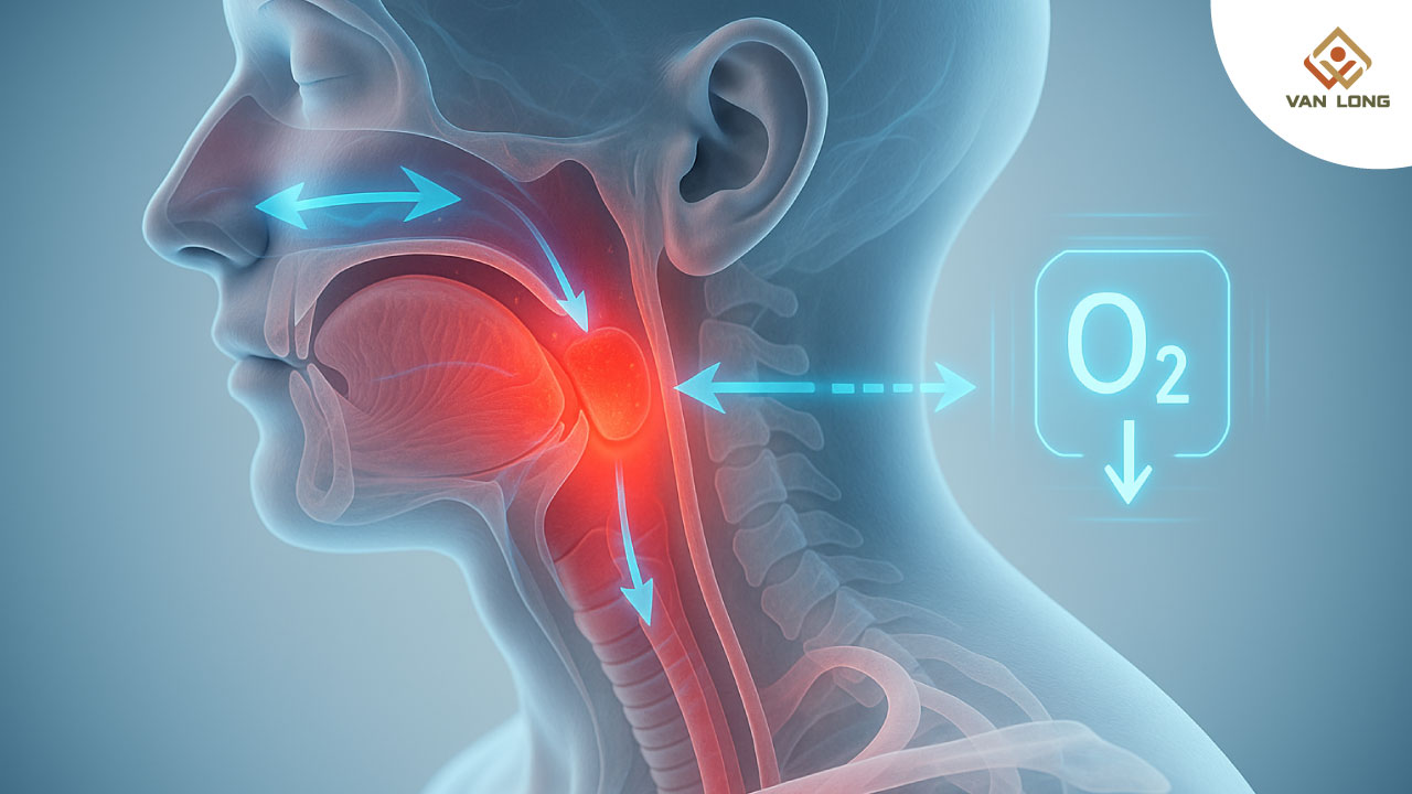 Tắc nghẽn đường thở trên ảnh hưởng đến oxy như thế nào?